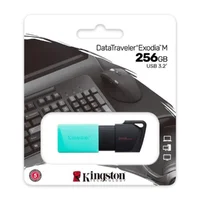 Kingston 256GB USB3.2 EXODIA M SIYAH/TURKUAZ DTXM/256GB