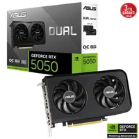 Asus DUAL-RTX5050-O8G OC 8GB GDDR6 128Bit