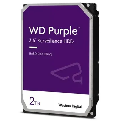 WD PURPLE 3,5" 2TB 64MB 5400RPM WD23PURZ - Resim 1