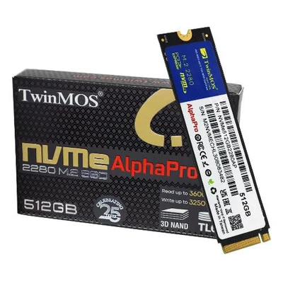 TwinMOS 512GB m.2 NVMe SSD NVMe512GB2280AP - Resim 1