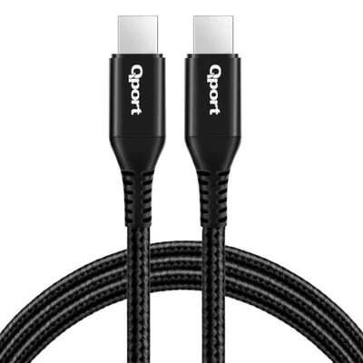 Qport Q-TYPE-C1 1,5m Type-C 100w Süper Hızlı PD Şarj ve Data Kablosu - Resim 2