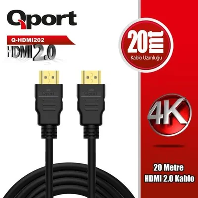 Qport Q-HDMI202 20m Hdmi Kablo - Resim 1