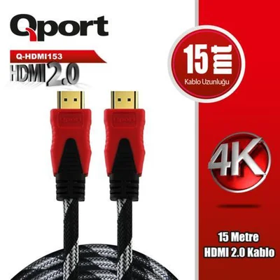 Qport Q-HDMI153 15m Hdmi Kablo - Resim 1