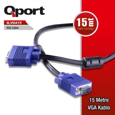 Qport Q-Vga15 15 Metre Vga Kablo - Resim 1
