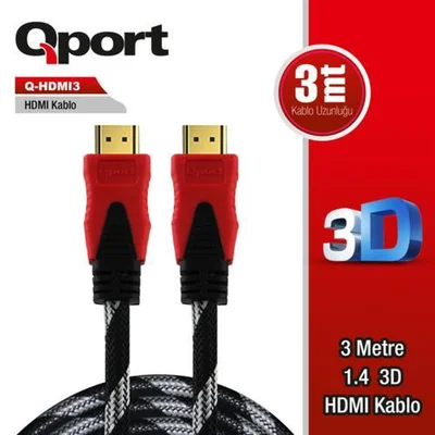 Qport Q-HDMI3 3m Hdmi Kablo - Resim 1
