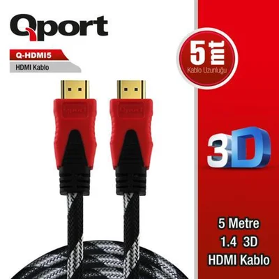Qport Q-HDMI5 5m Hdmi Kablo - Resim 1