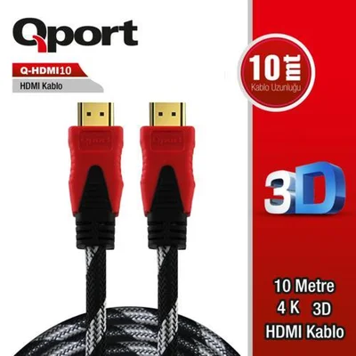 Qport Q-HDMI10 10m Hdmi Kablo - Resim 1
